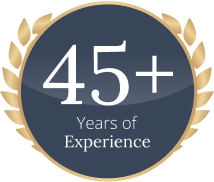 badge - 45 years of experience